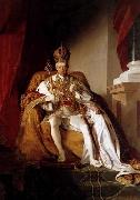 Friedrich von Amerling Emperor Franz I of Austria in his Coronation Robes Sweden oil painting artist